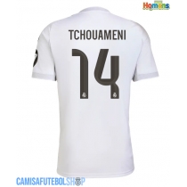 Camisa de time de futebol Real Madrid Aurelien Tchouameni #14 Replicas 1º Equipamento 2025-26 Manga Curta